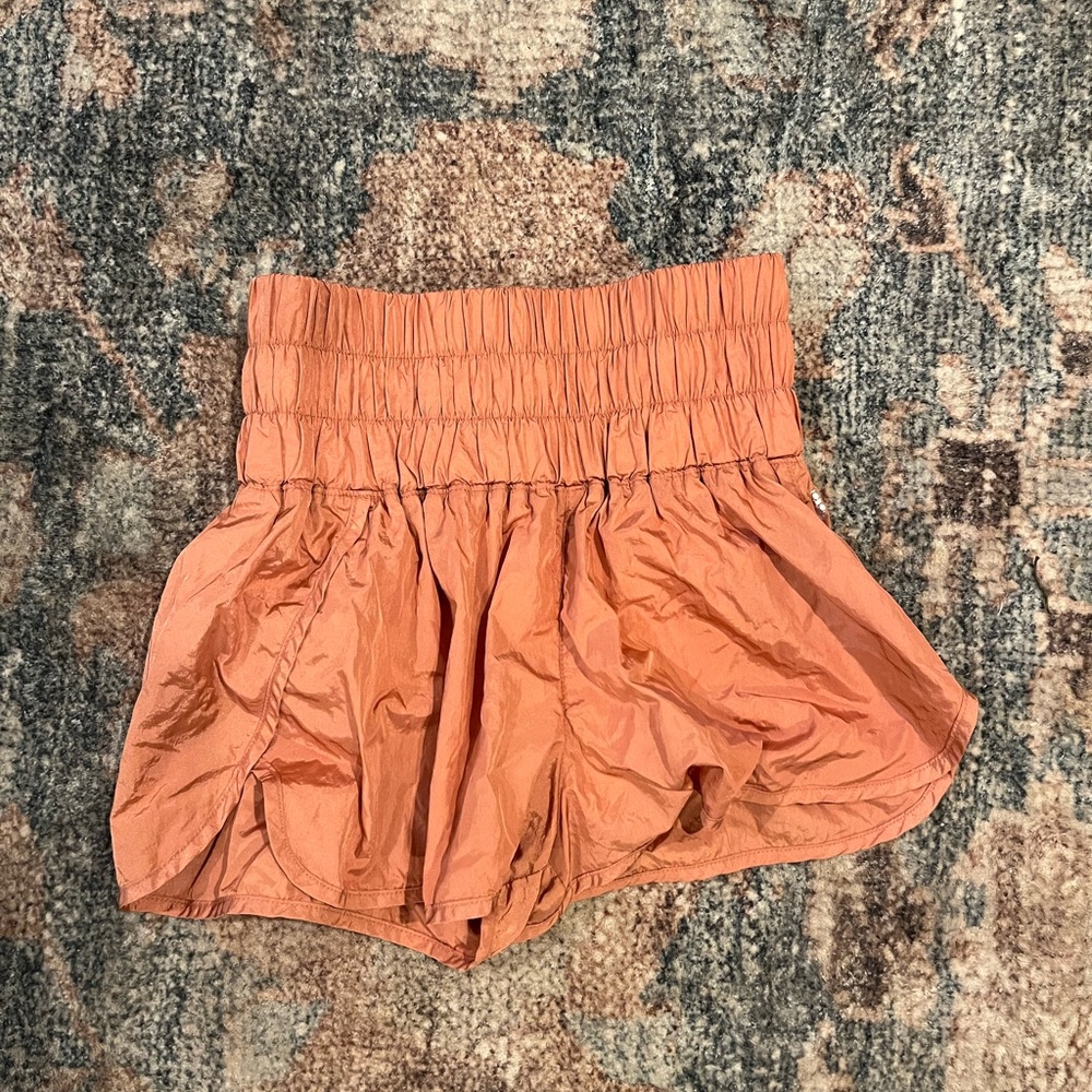 Free people- the way home shorts- brushed apricot